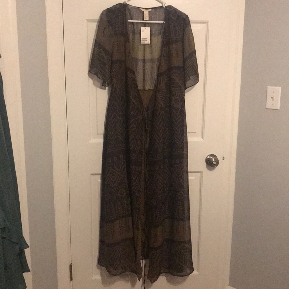 H & M wrap print dress